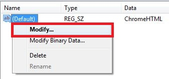 Modify Registry Key